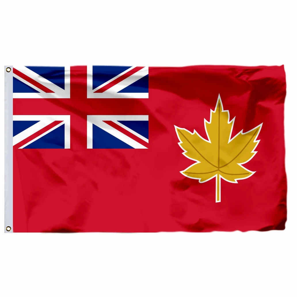 Banderín de Canadá Pearson, bandera 1964 de 3x5 pies, 90x150cm, 100D de poliéster, cartel de Duality de 60x90cm, 21x14cm