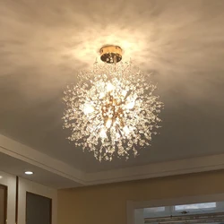 2021 Modern Crystal Dandelion Chandelier indoor Lighting Pendant Lamp For Living Room Dining Room Home decorative luminaires