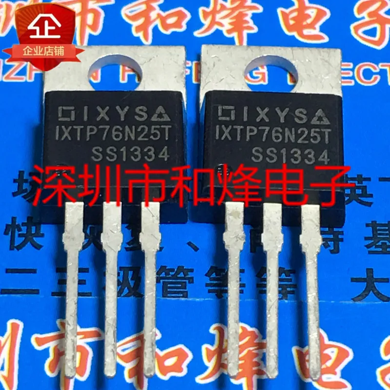 

10PCS IXTP76N25T TO-220 250V 76A