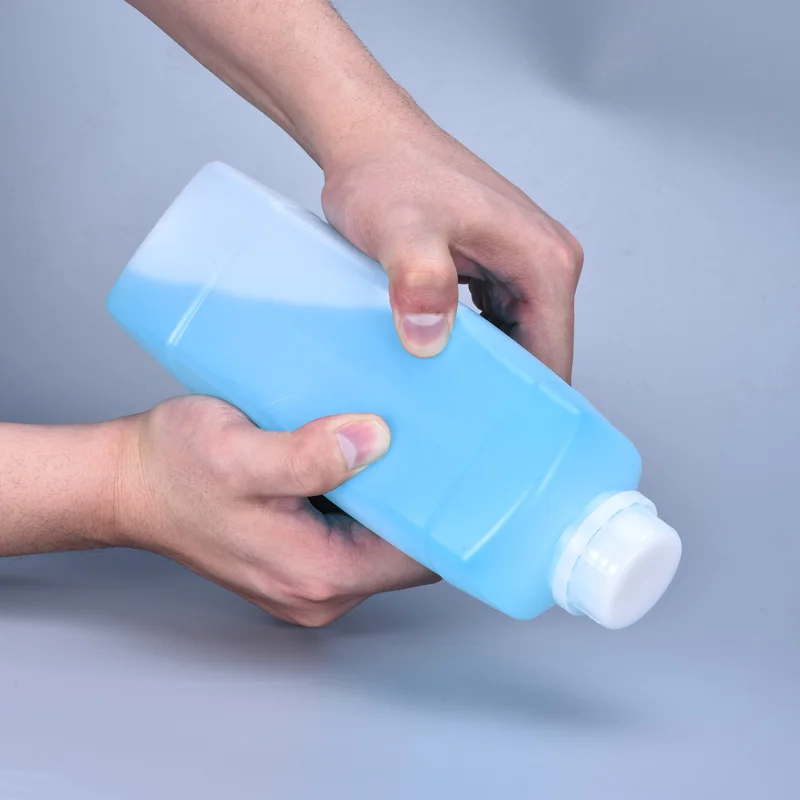 120ML Small Empty Square Bottle HDPE Material Liquid Containers Food Grade Plastic Sample Bottles 10PCS