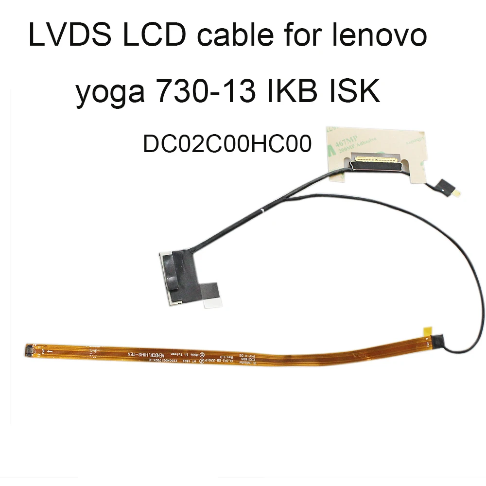 

5C10Q95877 LCD LVDS Video Cable For Lenovo yoga 730-13IKB 13ISK 13IKB DLZP3 UHD DC02C00HC00 40PIN 30Pin Computer Connectors