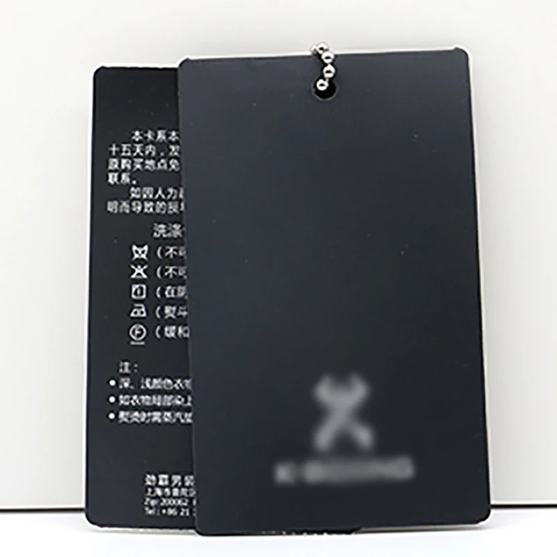 Custom Tag Kleding Handelsmerk Opknoping Kaart Papier