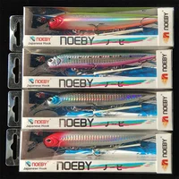 Noeby 4 Uds 135mm 41g Señuelos de pesca de pececillo que se hunden Wobbler Jerkbait cebo duro Artificial de fundición larga para señuelo de pesca de lubina