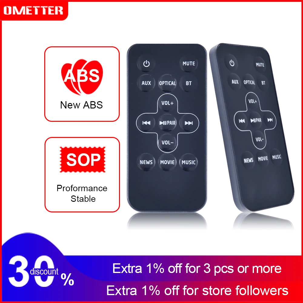 

Remote Control Compatible for Logik L32SBIN16 for Toshiba TRM-SBX1000 TY-SBX1000 SBX210 SBX130 SBX130B TS205 2.0 ch Soundbar