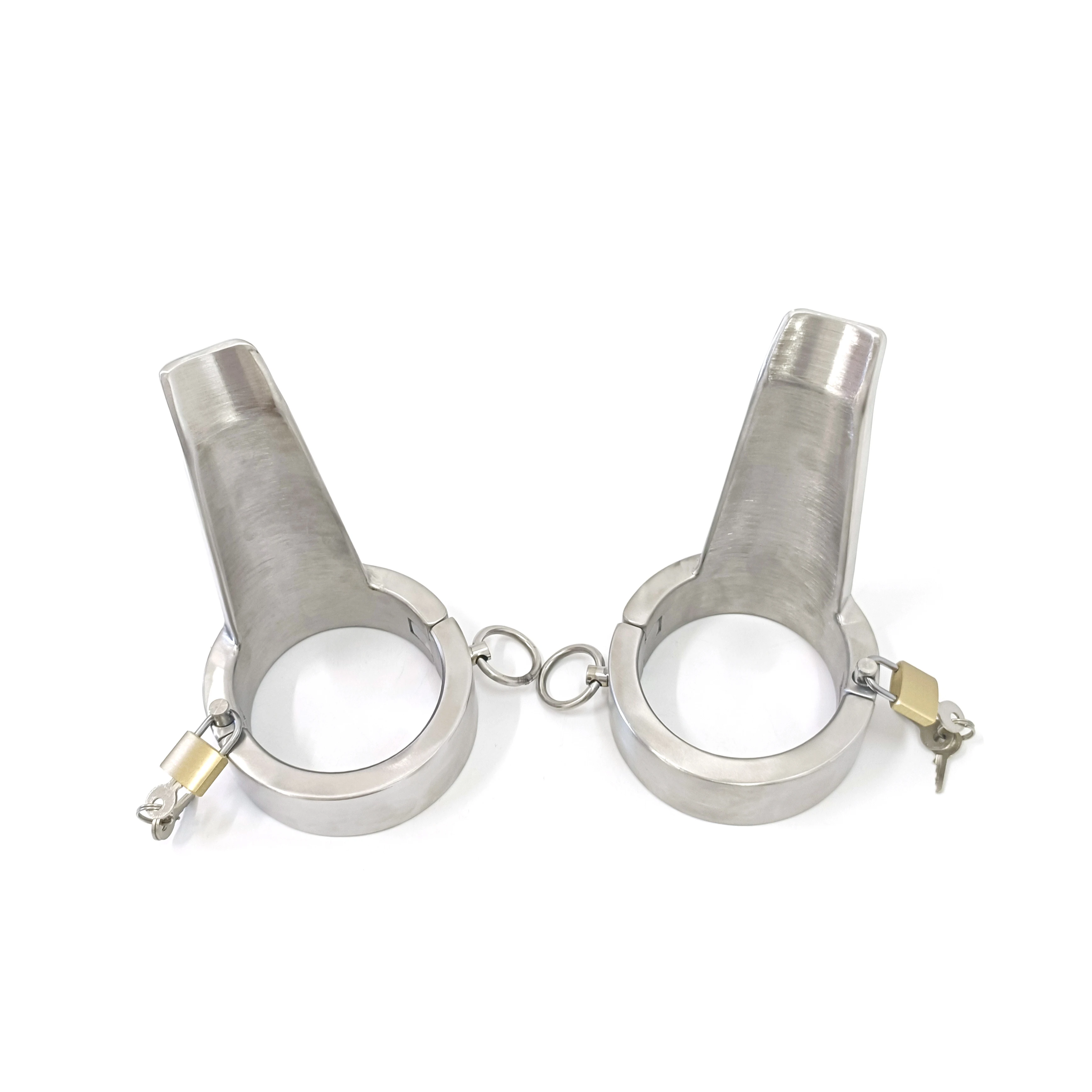 

New style stainless steel ankle handcuffs shackles binding slave sex flirt toys anklets BDSM bondage restrictive adults game