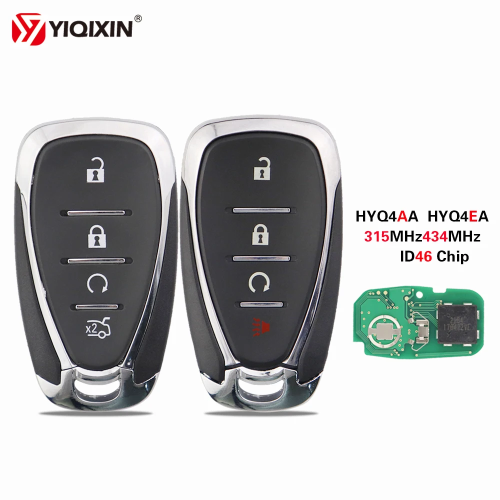 

YIQIXIN 315/434Mhz Car Remote Control Key ID46 For Chevrolet Cruze Malibu Spark Camaro Equinox 2016 2017 2018 HYQ4BAA HYQ4BEA