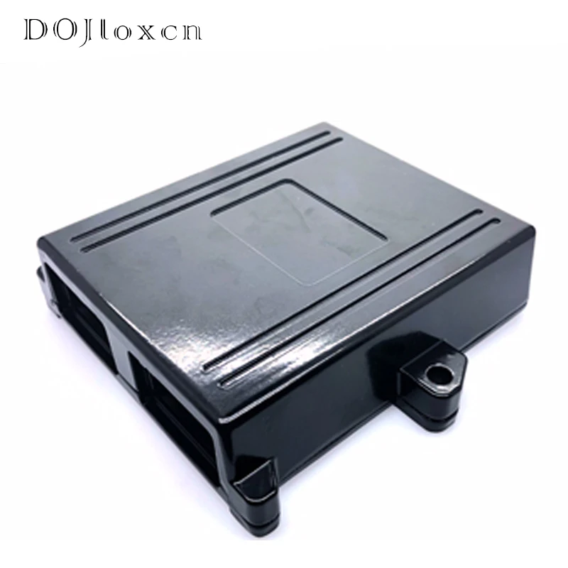 1 Set 2-gaats 24-pins aluminium auto LPG ECU zwarte behuizing controller case met PCB connector en aansluitklemmen