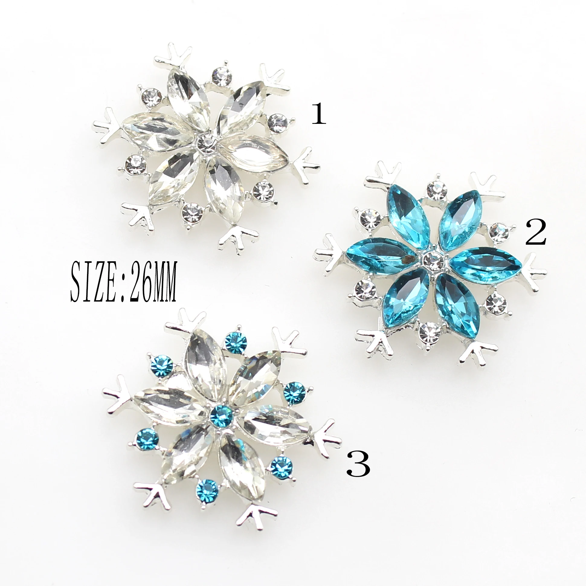 10 sztuk/partia 26MM Rhinestone Hollow płaskie dno stopu przycisk szycia DIY Handmade dla pań odzież i akcesoria dekoracji łuk