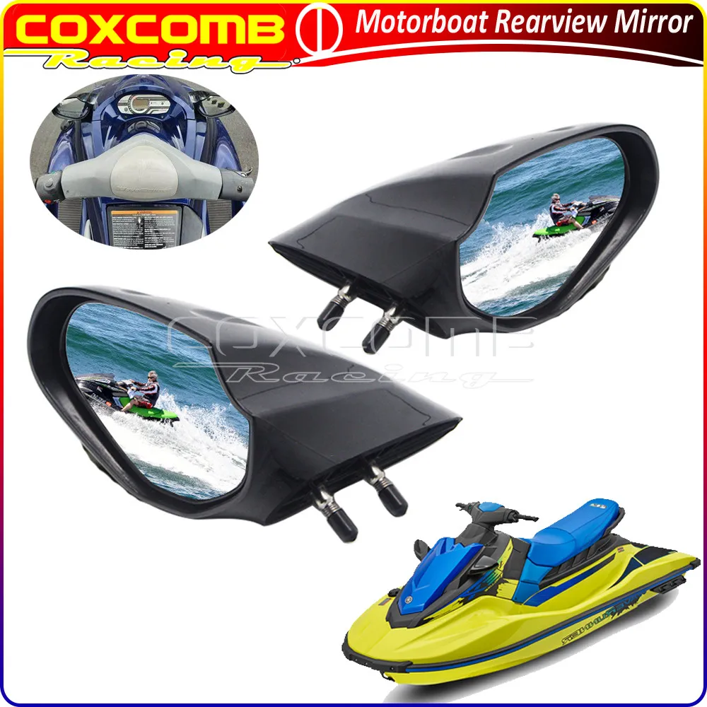 Motorboat Rearview Mirror For Yamaha WaveRunner VX VXR VXS V1 1100 1050 1800 Cruiser Sport Deluxe Jet Ski Side Rear View Mirrors