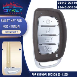 DIYKEY 95440-D3110 95440-D3100 Remote Fob For Hyundai Tucson 2016 2017 2018 2019 2020 4 Buttons Smart Key 433MHz ID47 Chip
