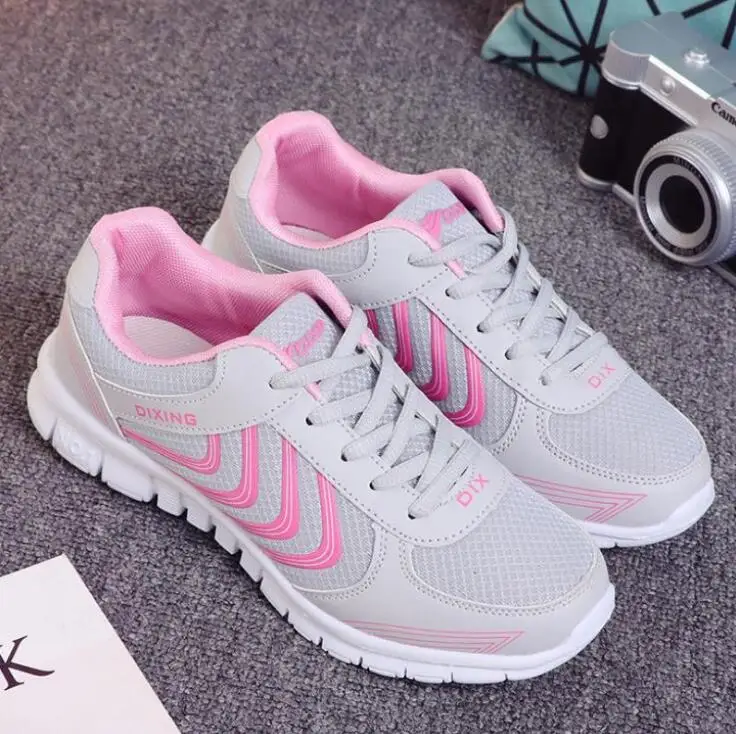 Sneakers Women Shoes Zapatillas Mujer Breathable Mesh Light Walking Ladies Shoes Casual Shoes Woman Sneakers Platform Shoes