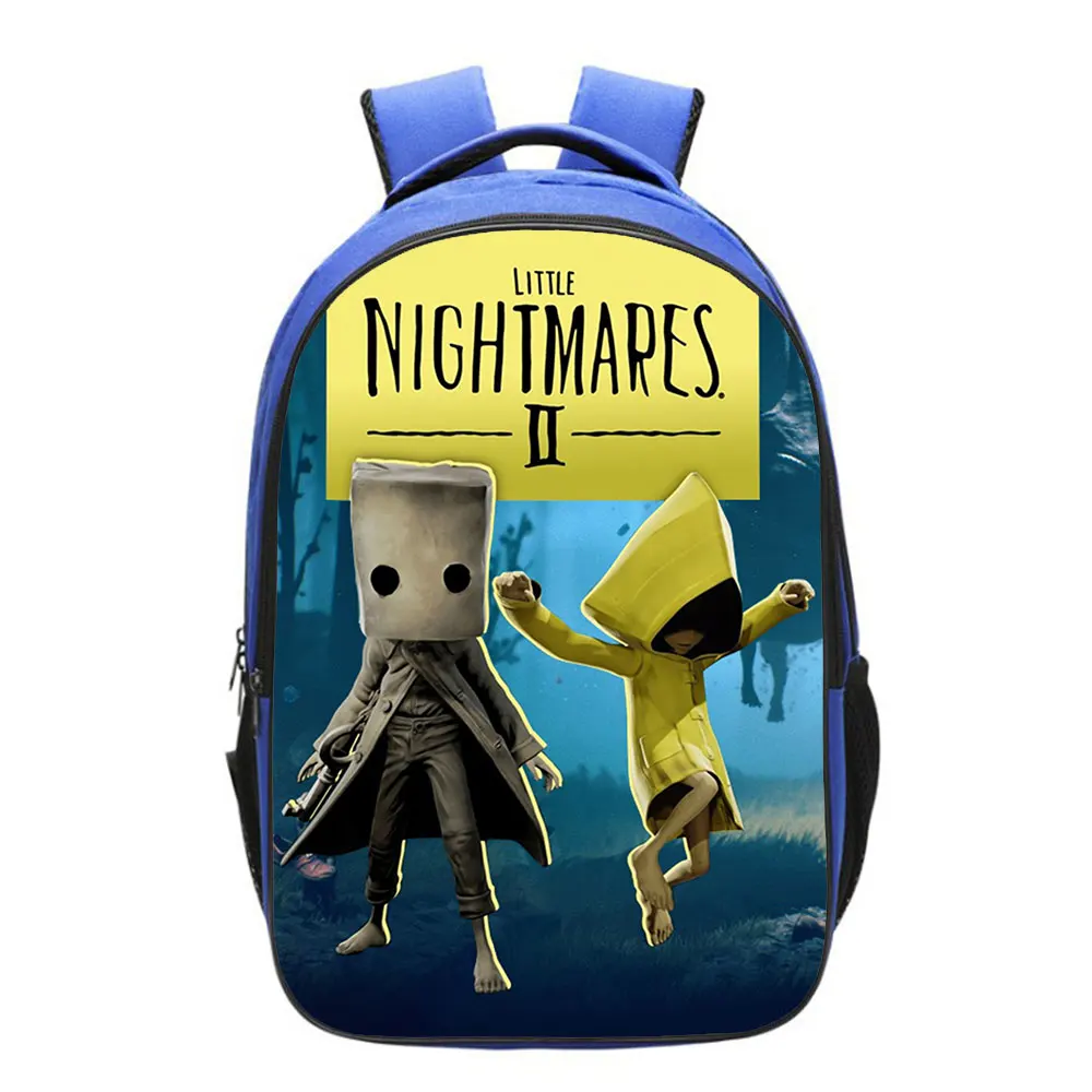 Casual Little Nightmares 2 Backpack Boys School Bag Men  Rucksack School Bag Teens Daily New Adventure Game Knapsack Mochilas