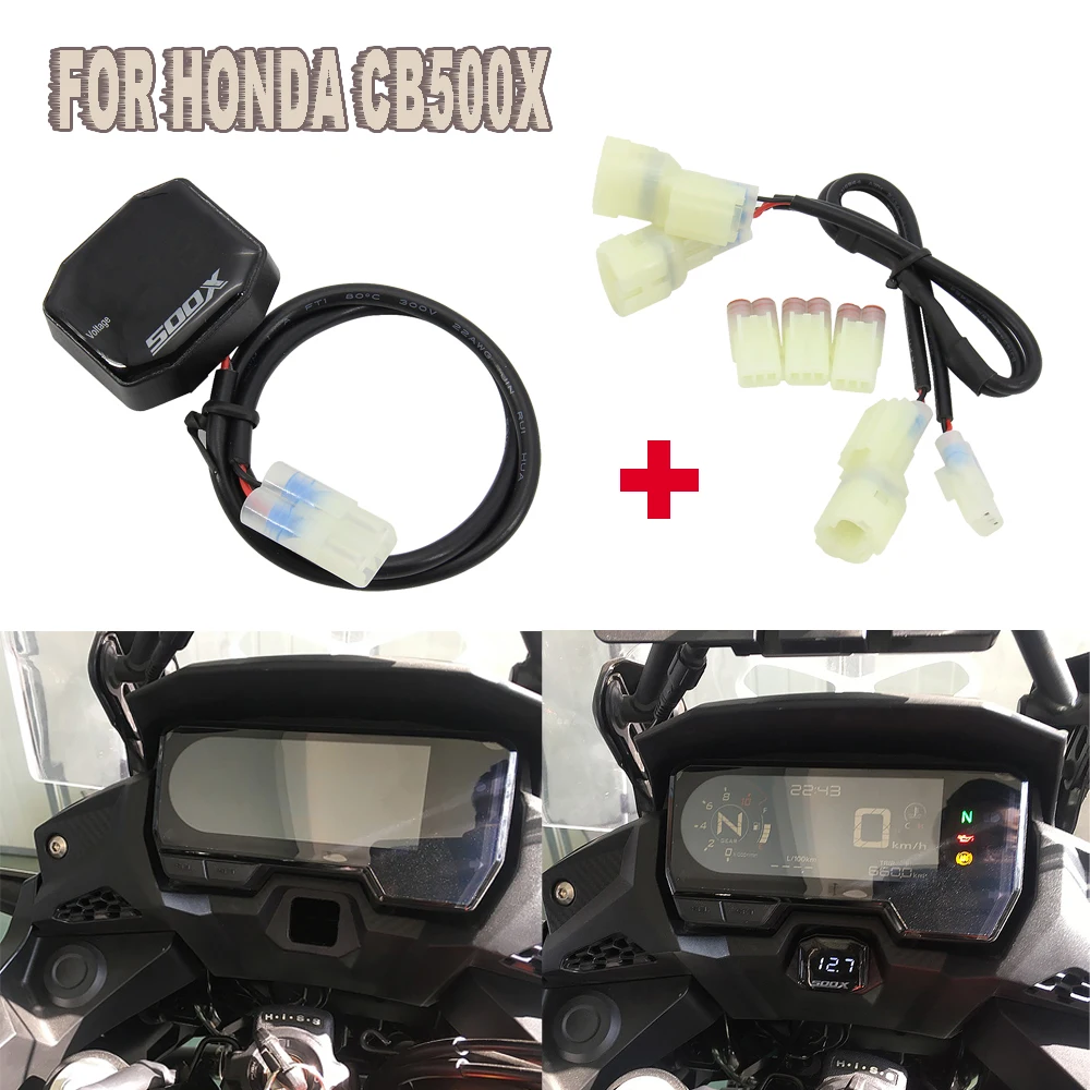 

Motorcycle Accessories Tester Led Display 2019 For HONDA CB500X Digital Panel Voltmeter Voltage Meter CB 500 X CB500 X