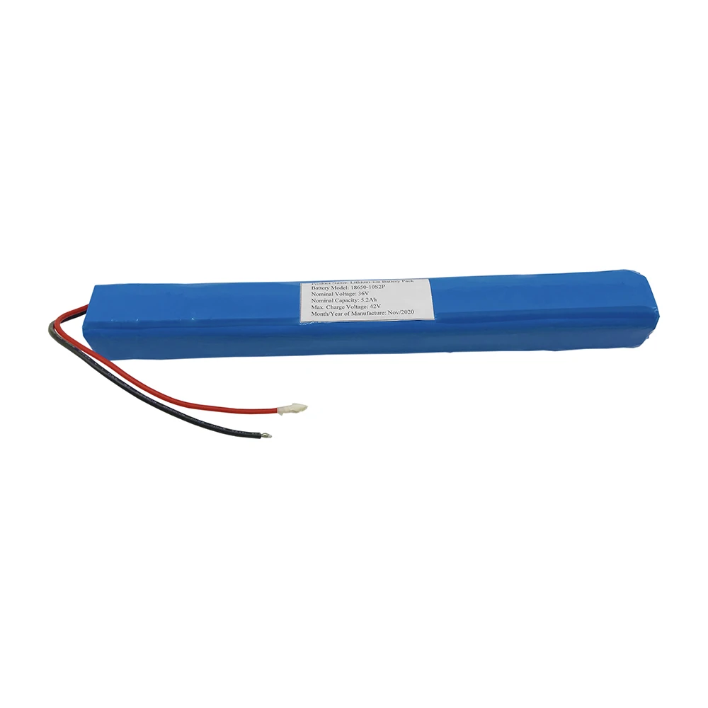 18650-10S2P 36V 5.2Ah Lithium Battery for Kick Scooter with 350W Hub Motor