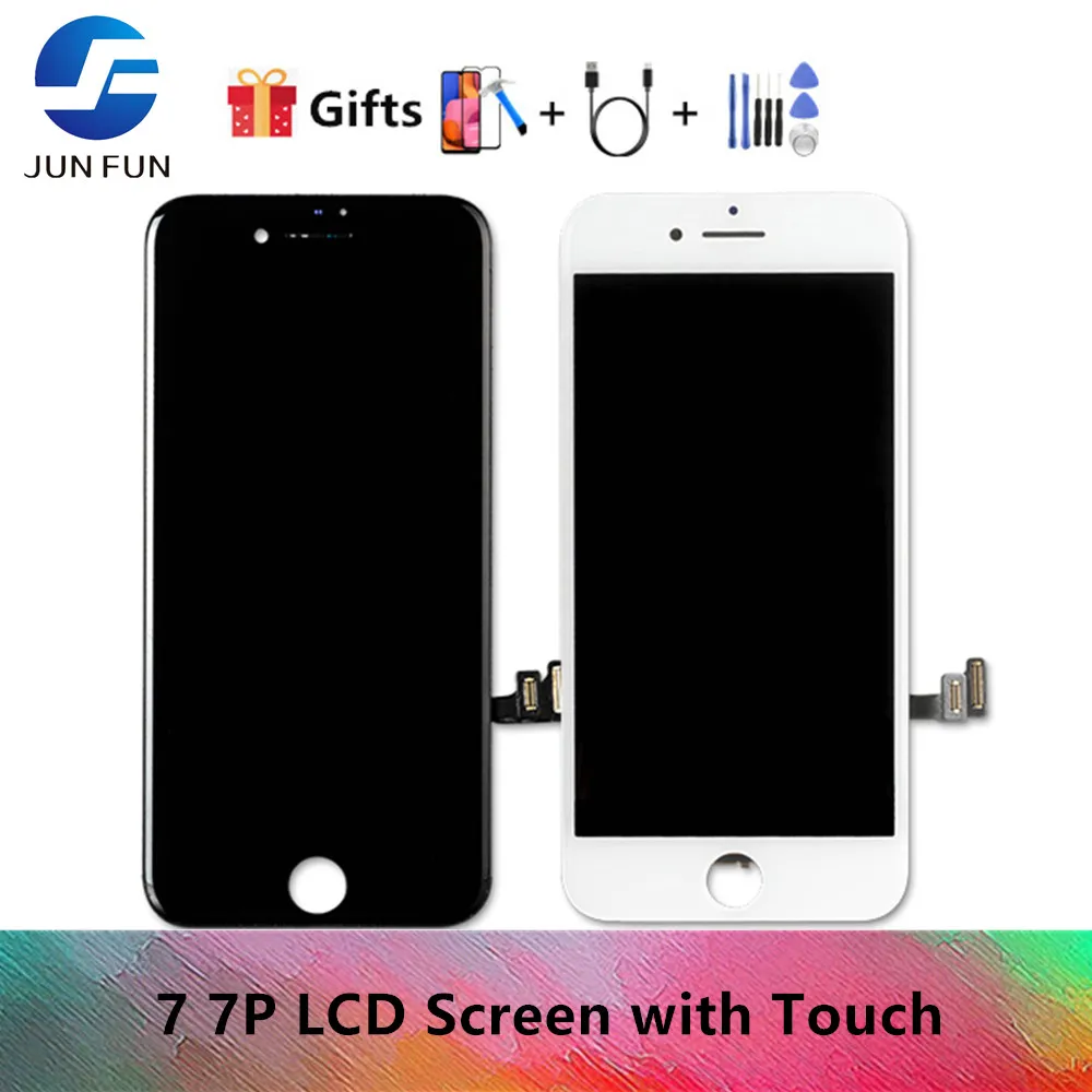 

10Pcs/lot Wholesale Black/White Assembly LCD Display Digitizer For iPhone 7 7P Tianma Quality LCD Touch Screen No Dead Pixel