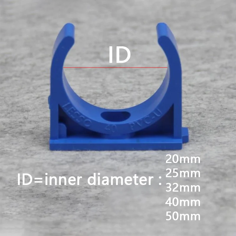 Rura PVC zaciski fajka wodna wsparcie rura PVC złącza rurowe nawadnianie ogrodu uchwyt rury łączniki rurowe 5 sztuk
