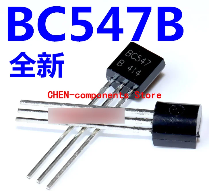 100pcs Brand new original BC547 BC547B TO-92 45V 0.1A