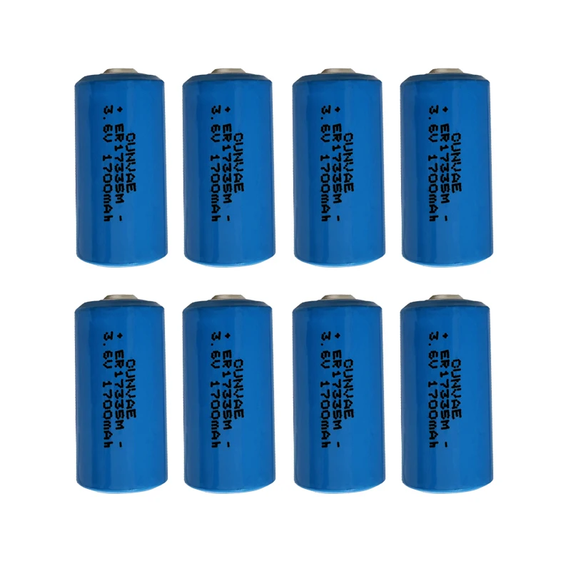 

8PCS ER17335M 17335 3.6V High magnification lithium battery er17335 For CNC Machine Tools PLC Printing Machine water meter