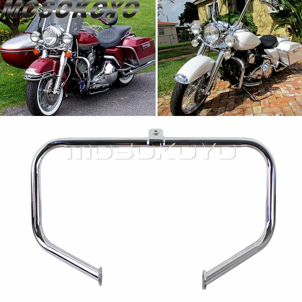 Chrome Motore Guard Crash Bar Protezione Autostrada Per Harley Touring 1997-08 Road King FLHR FLHX FLHT Ultra Classic Street Glide