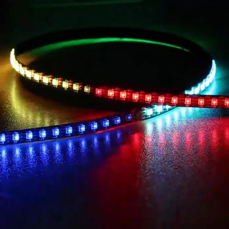 0.5/1M Micro LEDs Decorative LED Strip Light APA102 200LEDS/M Smart SMD 2020 RGB LED Matrix Program Software Control DC5V IP20