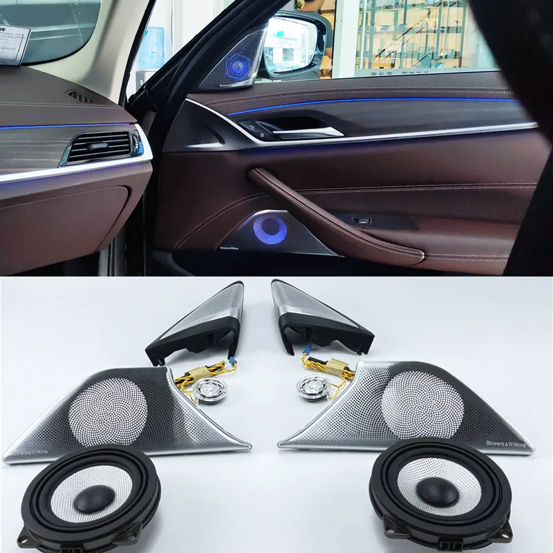 Audio Upgrade Kit for BMW G30 5 Series Midrange Tweeter Subwoofer HiFi Music Stereo Horn LED Illuminate Speaker Cover Trim Refit