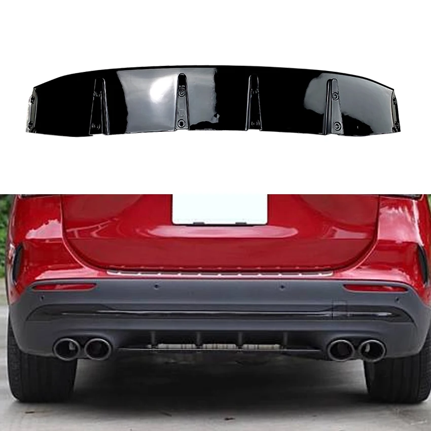 

For Mercedes Benz GLA Class H247 AMG Line 2020+ Car Rear Bumper Diffuser Spoiler Splitter Car-Styling Car Accessorie