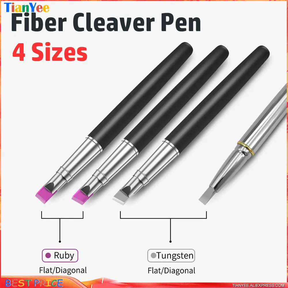 New Fiber Cutting Pen Fiber Cleaver Pen Optical Fiber Cleaver Pen Type Cutter Cleaving Tool Flat Ruby Blade durable