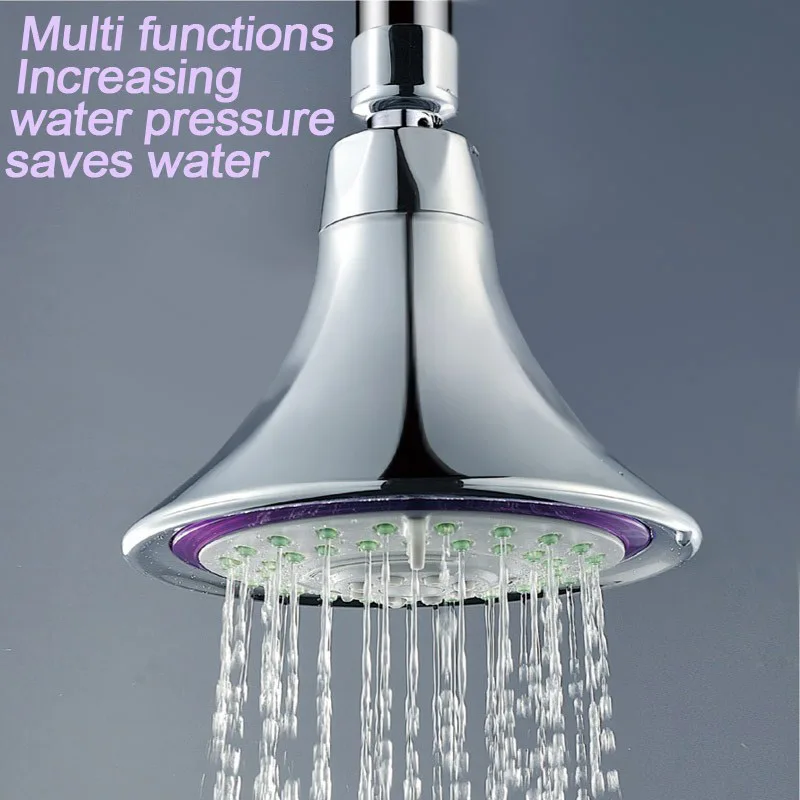 

WASOURLF Air Intake Boost Water Saving Shower Head Boosting 5 Functions Pressurized Rainfall Ceiling Shower SPA Hotel Wholesale