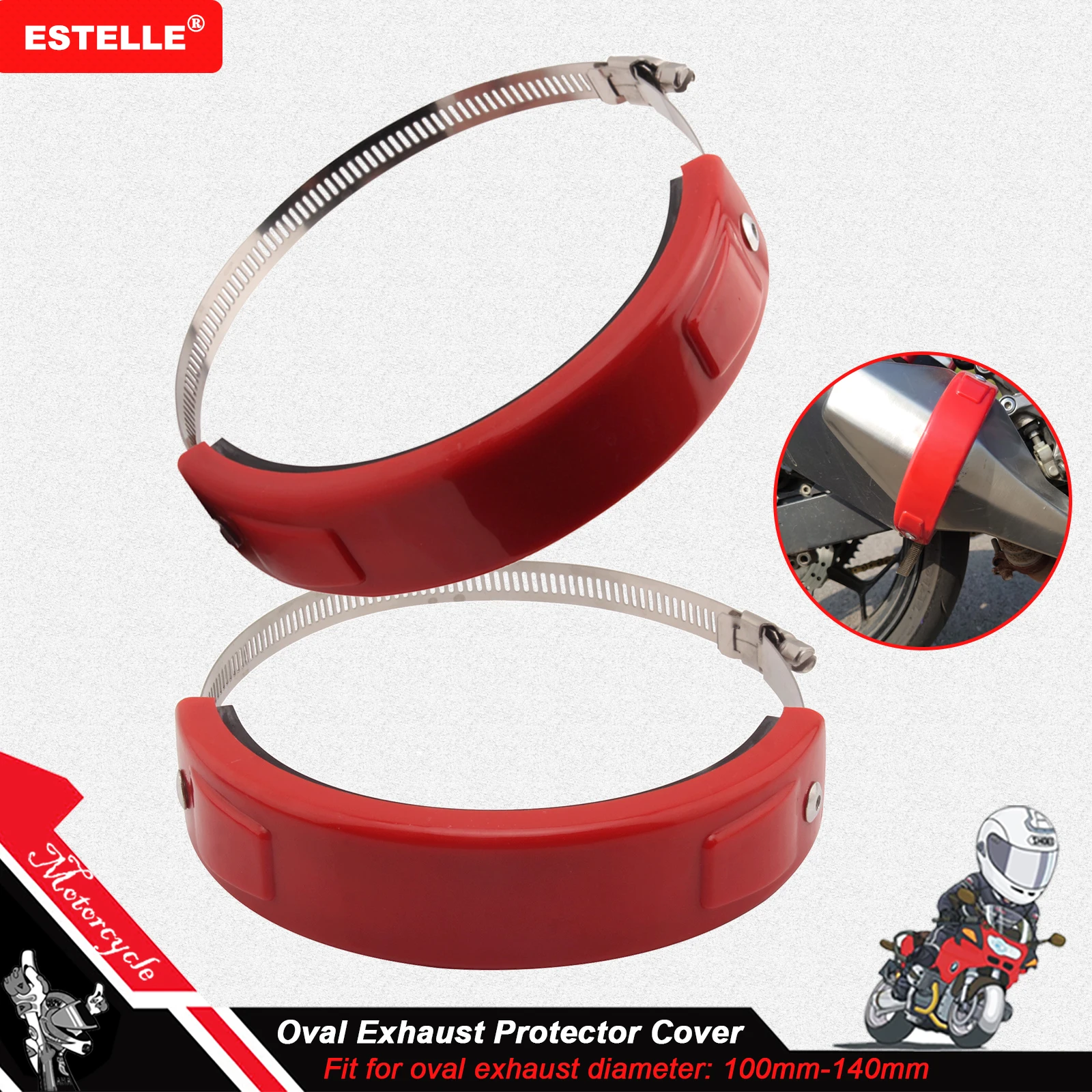 For HONDA CBR1100XX CBR 1100XX 1997-2007 06 05 04 03 02 01 99 98 Accessories Silencer/Round Oval Exhaust Protector Can Cover