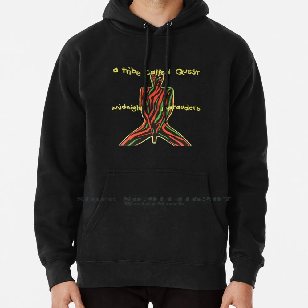 A Tribe Called Quest Midnight Marauders Hoodie Sweater 6xl Cotton Qtip Phife Dog Album Cover 90s Jazz Hiphop American Rapper