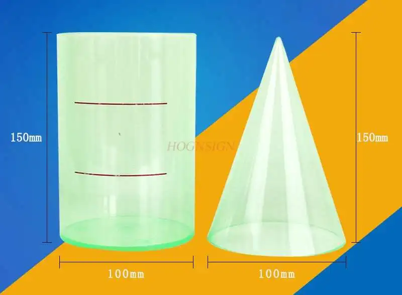 Ayuda de enseñanza de volumen de cono cilíndrico, instrumento de enseñanza de área de superficie de volumen, modelo de cilindro de matemáticas de