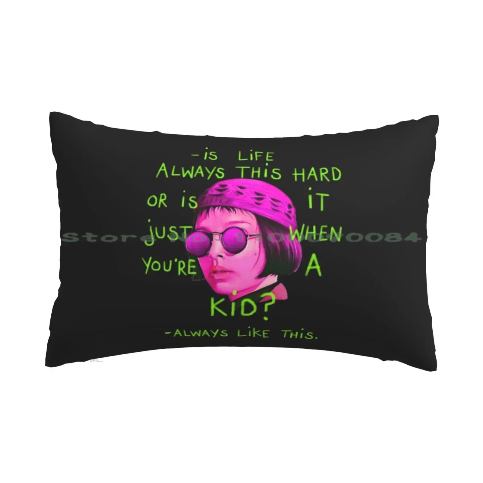 Mathilda Pillow Case 20x30 50*75 Sofa Bedroom Relaxolotl Chill Sunglasses Vacation Nap Salamander Lizard Creature Retro Vintage