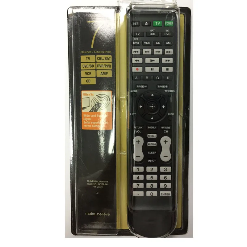 RM-VZ320 For Sony TV Universal Remote Control CR80 CR100 DVD BD CBL DVR VCR CD AMP AND LEARNING