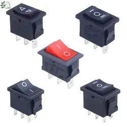 Promotion! 1 pcs kcd1 15*21mm SPDT  Mini Black 3 Pin Rocker Switch AC 6A/250V 10A/125V KCD1