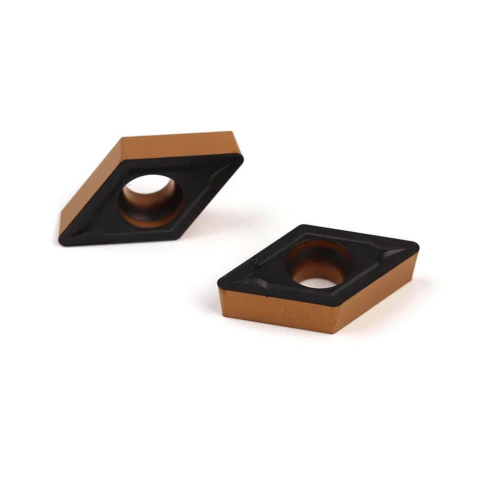 Imagem -05 - Deskar 100 Dcmt11t304 Lf9218 Dcmt11t308 Lf9218 Inserções de Carboneto de Duas Cores para Ferramentas de Torneamento Interno e Ferramenta de Torno Alta Qualidade