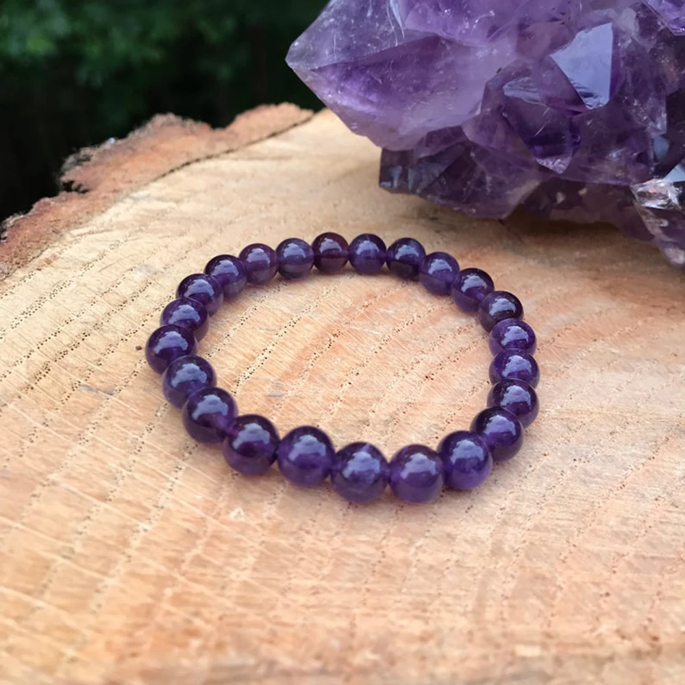 Wholesale Amethyst Bracelet for Women Natural Gemstone Chakra Healing Bracelet Divine Goddess Love Energy Protection Bracelet