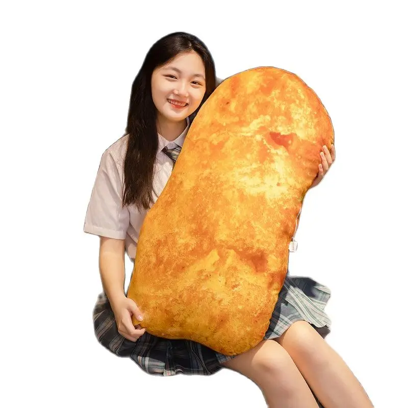 

Новое поступление, 65/90 см, милые куриные наггетсы, мягкая плюшевая игрушка для детей, мультяшная кукла-животное, подушка для сна, китайский Новый год