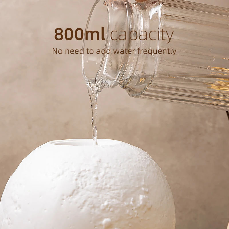 جهاز تنقية الهواء بالموجات فوق الصوتية 880 مللي القمر الكهربائية رائحة الناشر LED ليلة مصباح البخاخة الضروري النفط USB جهاز تنقية الهواء الصغيرة للمنزل