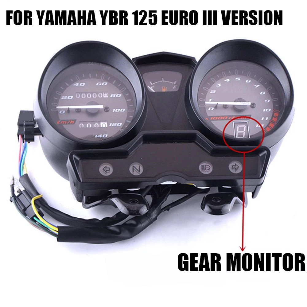 For YAMAHA YBR 125 Euro III version Motorcycle Speedo Meter Gauge Instrument YBR Factor Hornet Odometer Speedometer Gear Display