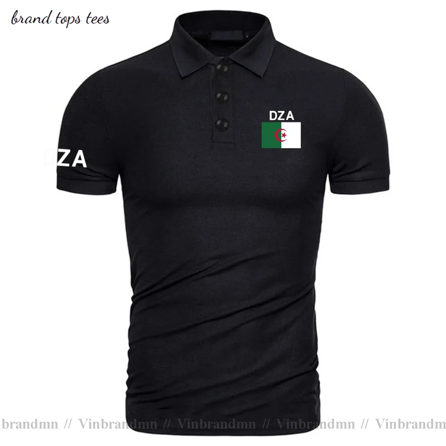 Republic of Algeria Algerian Islam DZA polo shirts men short sleeve white brands printed for country 2021 cotton nation Dzayer