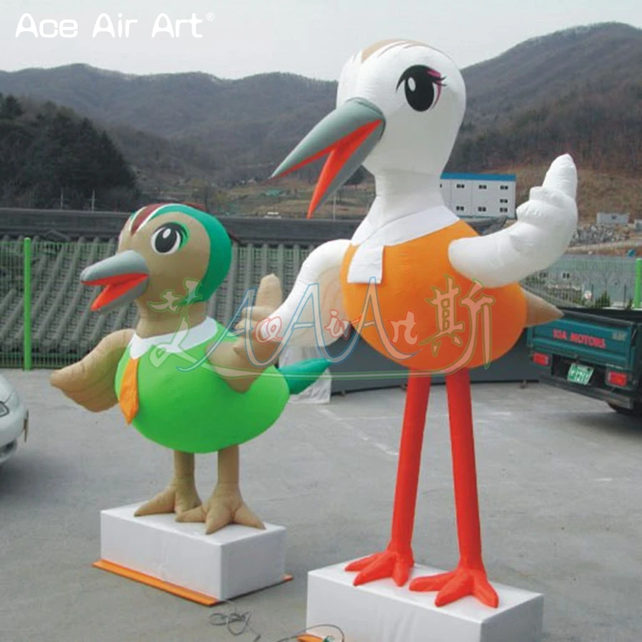 2025 Custom Built Inflatable Little Bird Wear Clothes / Inflatable Animal Replica For Outdoor Advertising/Event Promotion