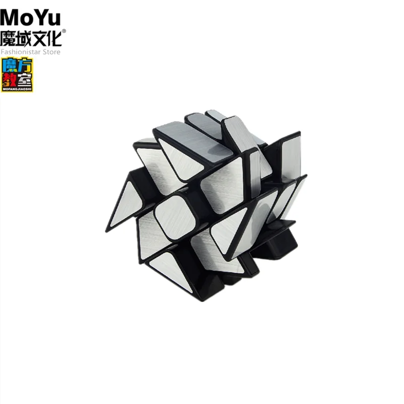 

Moyu Mirror windmill cube 3x3x3 Magic Cube 3x3 Speed Cubes 3*3 cube brushed sticker 3x3 Puzzle Professional Educational Toys