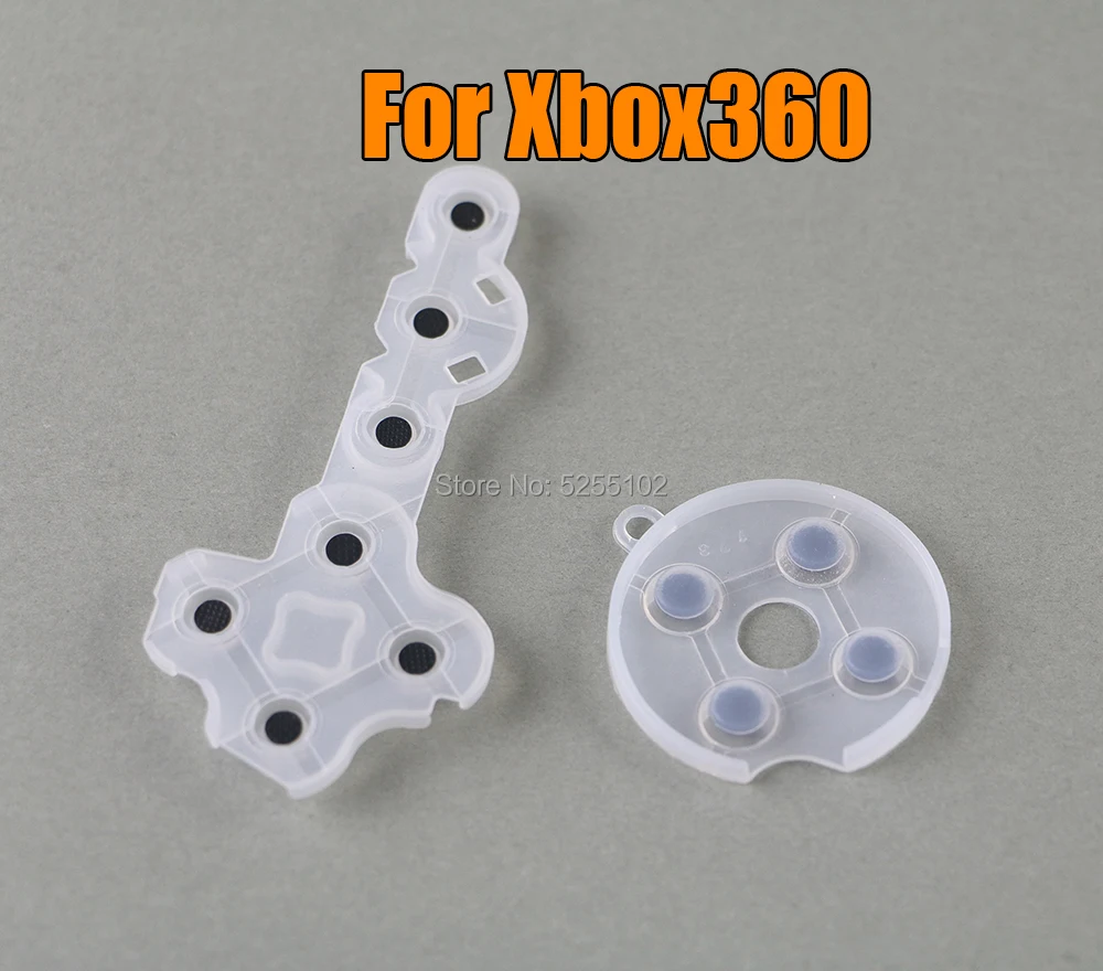 5sets Game Rubber Pad Controller Conductive Contact Pad for Microsoft for Xbox 360 Replacement Parts Handle Adhesive Soft