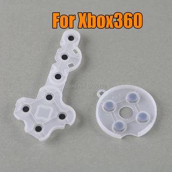 5 세트 게임 고무 패드 컨트롤러 Xbox 360 용 Microsoft 용 전도성 접촉 패드 교체 부품 핸들 접착제 소프트 