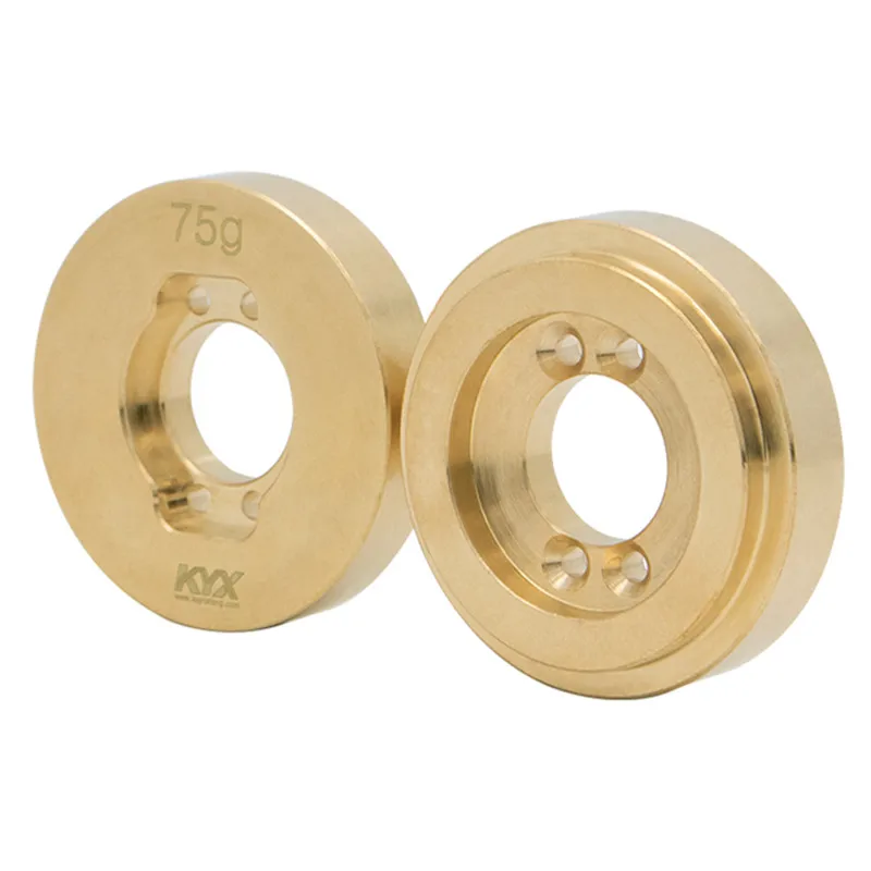 KYX Racing Brass Heavy Weight Rear Axle Weight Block Counter Weight for 1/10 Rc Crawler Car Axial SCX10 II 90046 75g/szt.