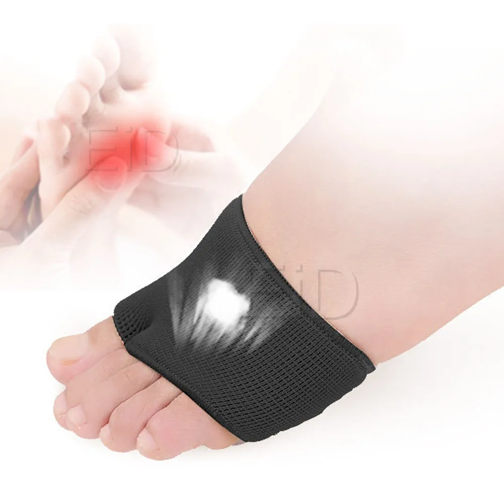 Bantalan Lengan Metatarsal Silikon Lebaran Bantalan Gel Kaki Depan Sol Bunion Setengah Jari Kaki Bantal Penyangga Setengah Kaki untuk Mencegah Kapalan Lecet