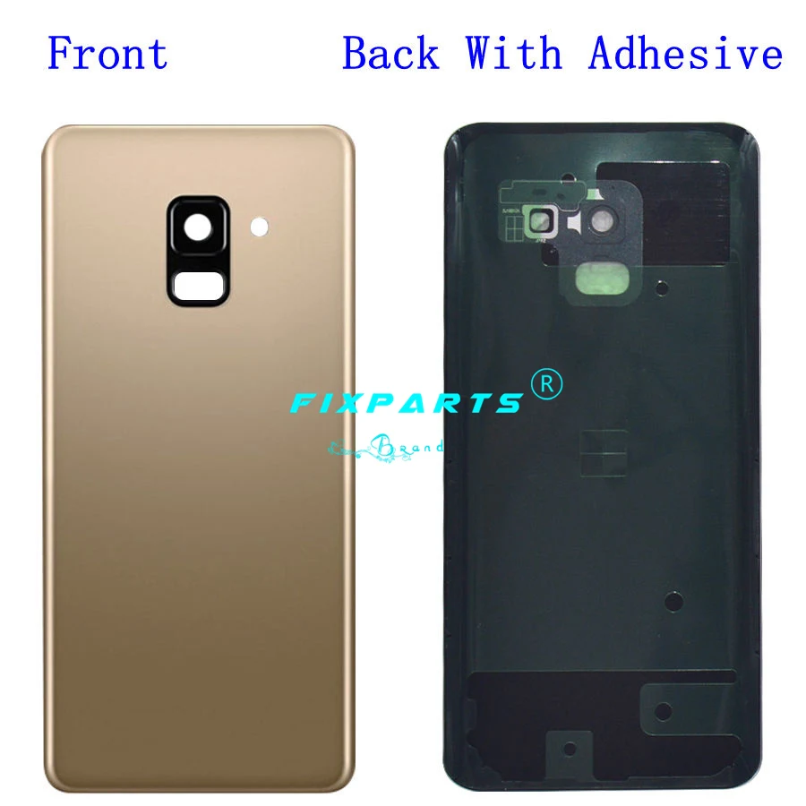 For SAMSUNG Galaxy A8 A530 A530F A8 plus A730 Back Glass Battery Cover Rear Door Housing Case A8 2018 Back Glass Cover