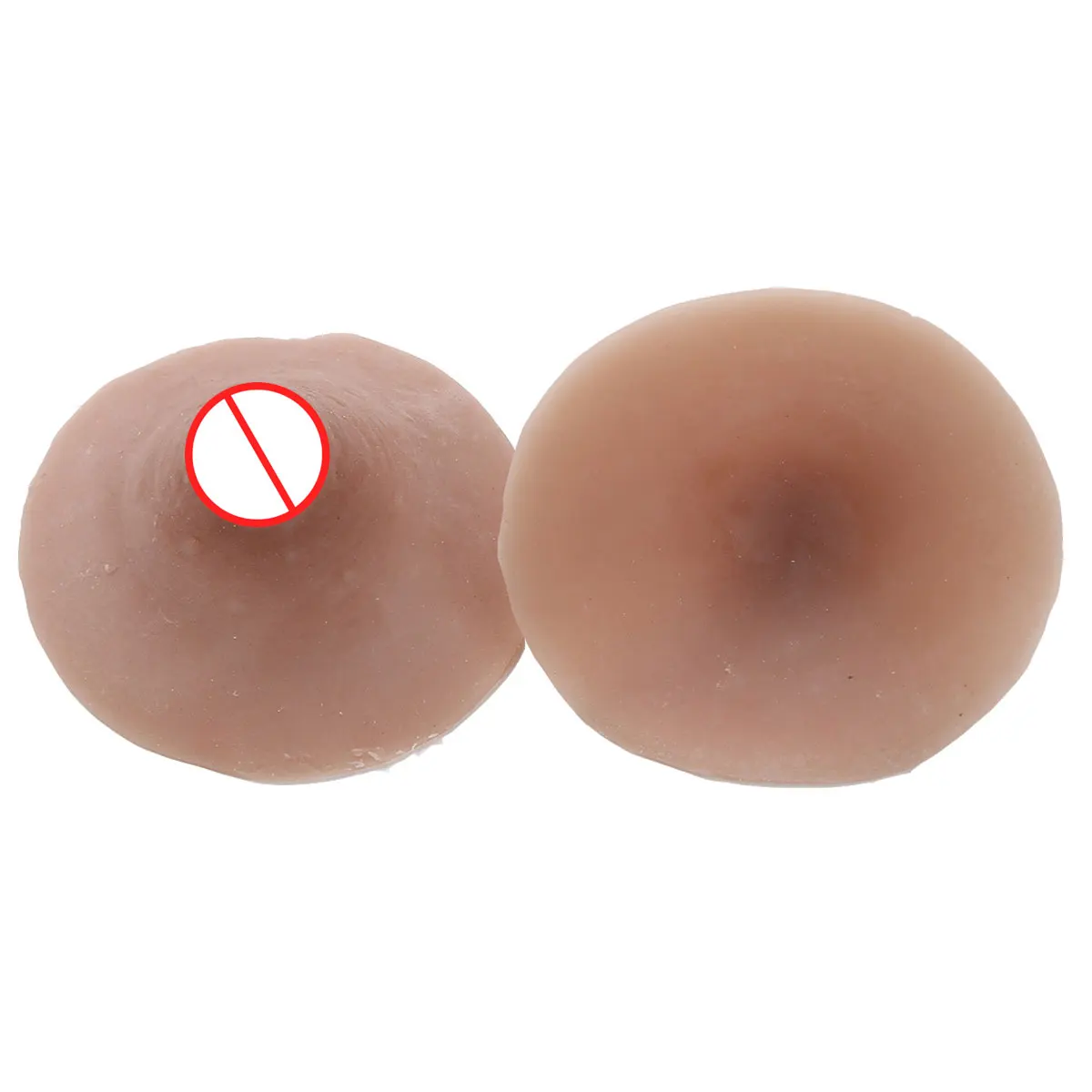 2 Silicone Lift Bra Nipple Covers Reusable Self Suction Breast Form Sexy Cosplay Breast Push Up Pads for Crossdresser Drag Queen