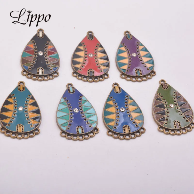 12Pcs Enamel Earrin… - image