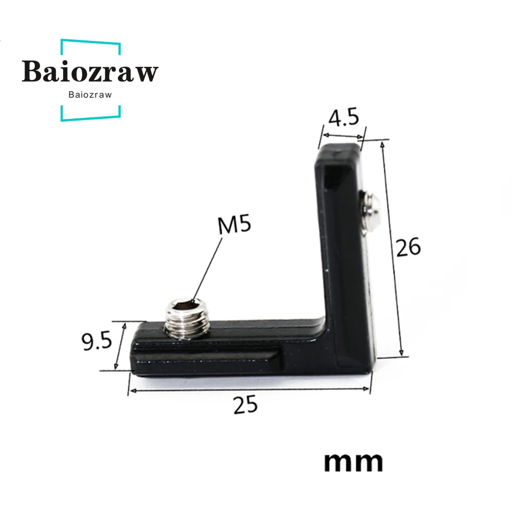 20 30 40 45 Seri Hitam Uni Eropa Bagian Profil Aluminium Standar Baru T-slot L-jenis 90 Derajat 2020 Aluminium Konektor Braket Pengikat